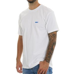 T-SHIRT AROUND THE GLOBE OBEY BIANCO
